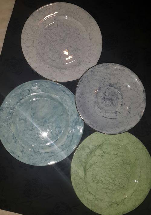 3 x Royal Albert "Gossamer" side plates + 1 saucer